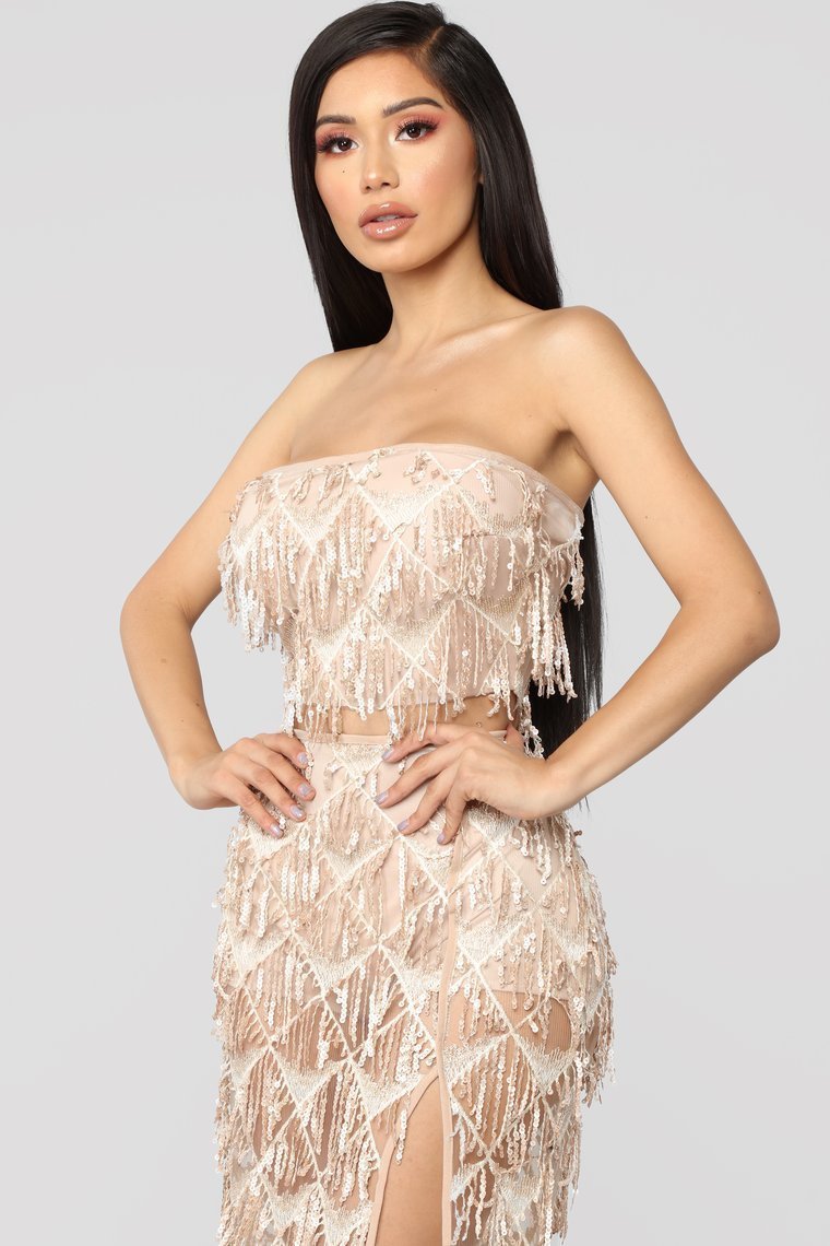 Diamond Shine Sequin Set - Rose Gold - jameswhite001