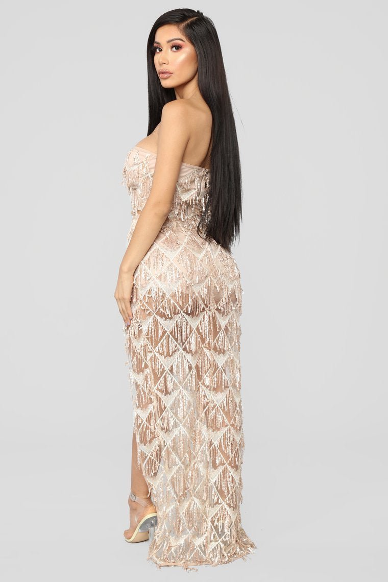 Diamond Shine Sequin Set - Rose Gold - jameswhite001