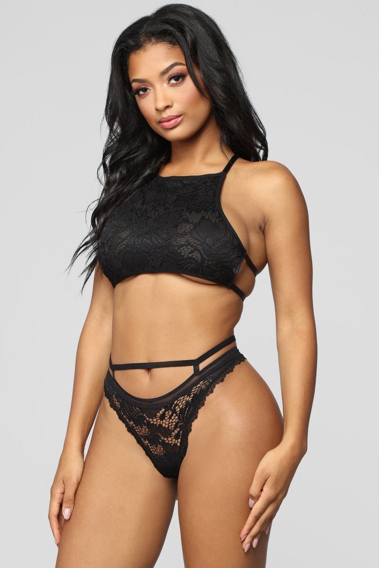 Do You Even Care Thong Panty - Black - jameswhite001