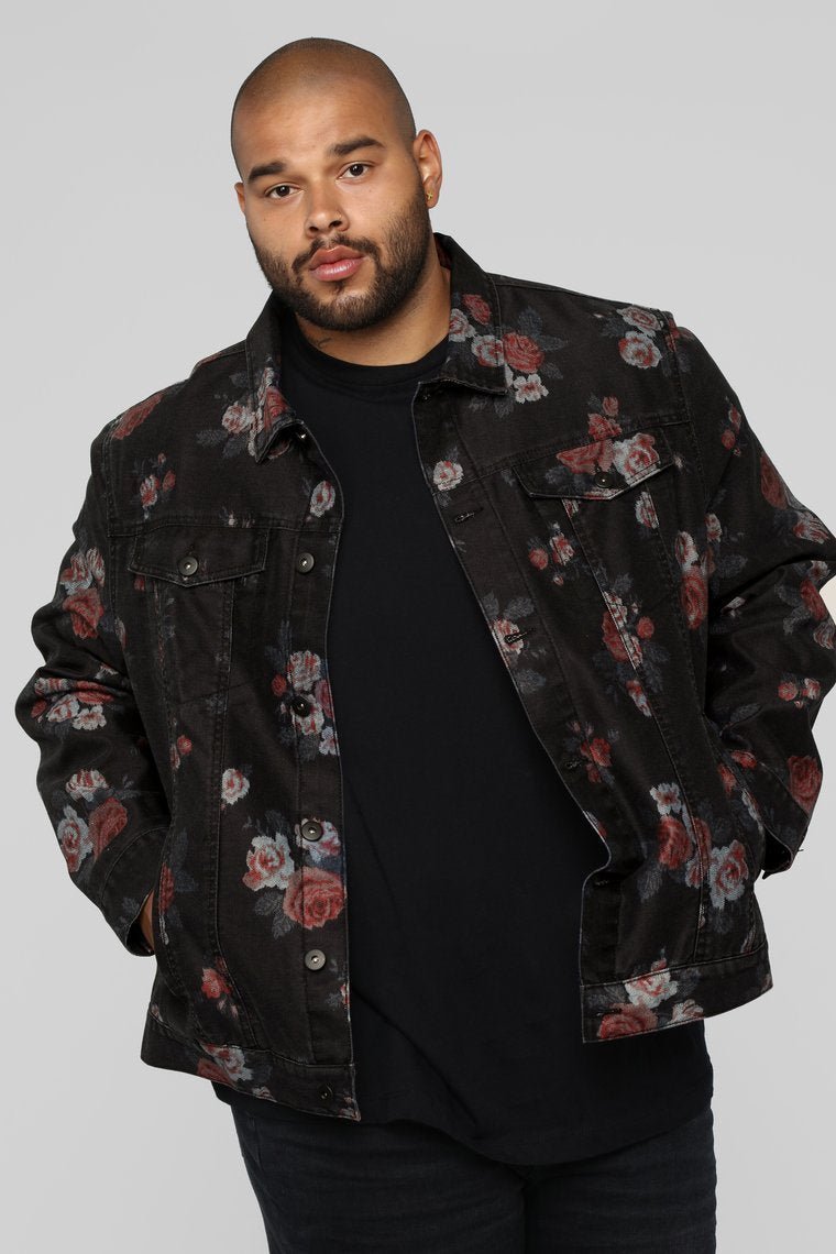 Dominick Denim Jacket - Black/Combo - jameswhite001