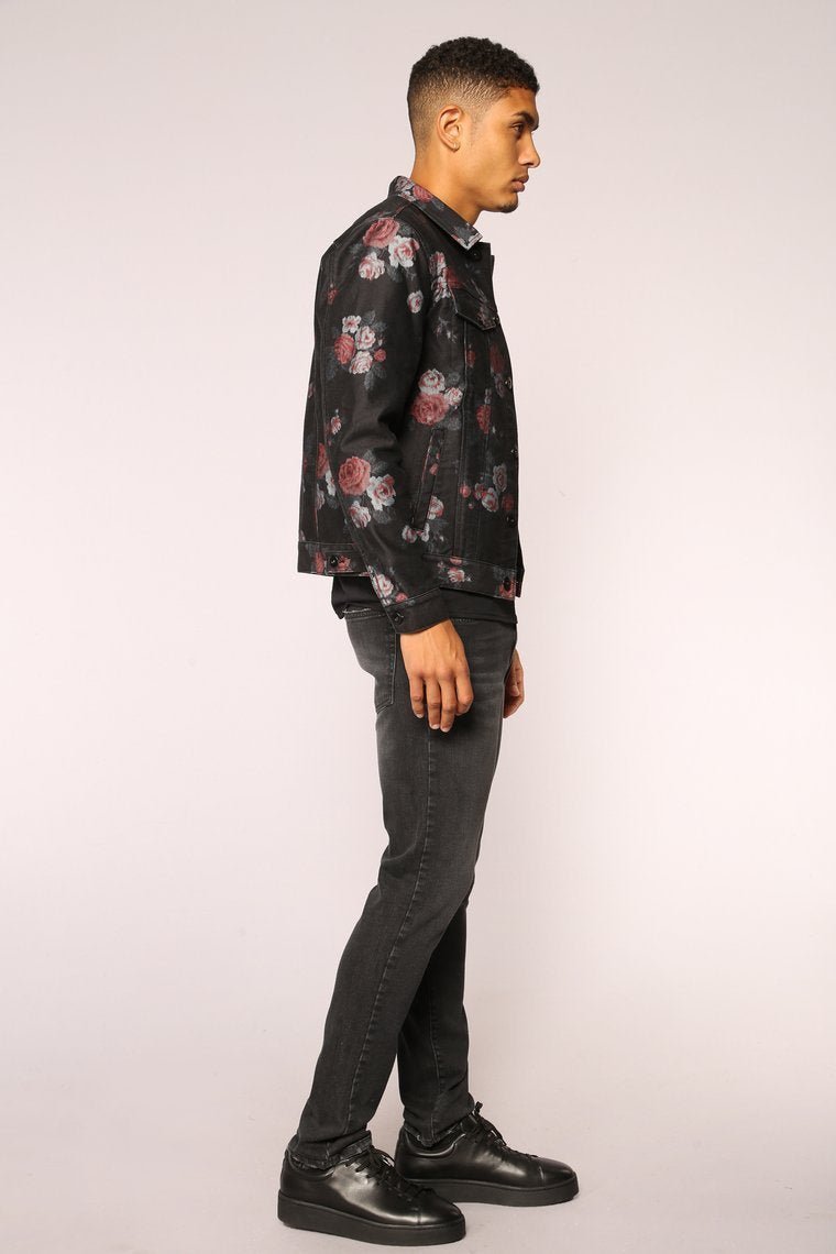 Dominick Denim Jacket - Black/Combo - jameswhite001