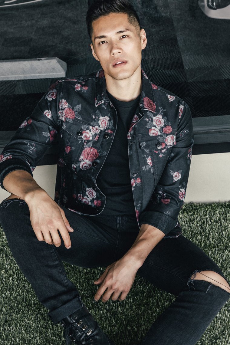 Dominick Denim Jacket - Black/Combo - jameswhite001