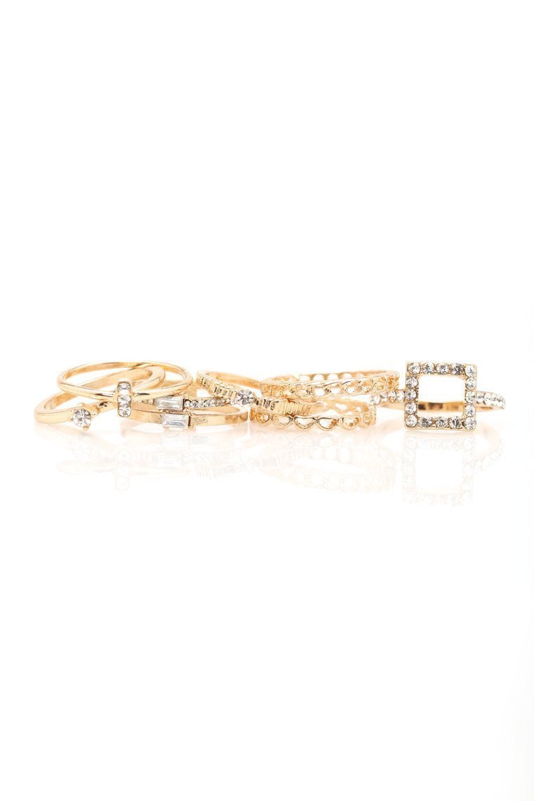 Double Take Ring Set - Gold - jameswhite001