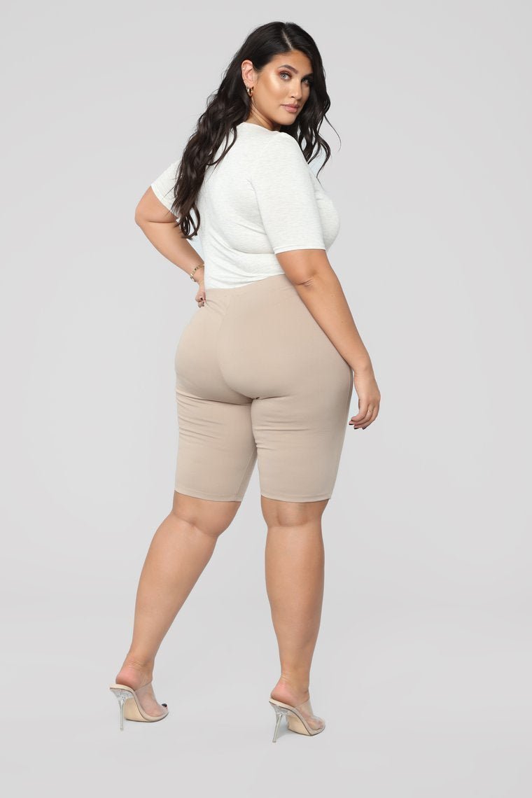 Drop The Basic Bodysuit - Oatmeal - jameswhite001