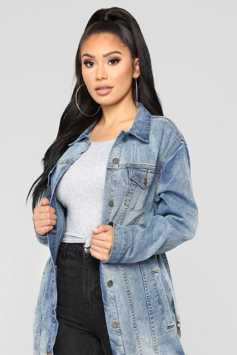Easily Amused Denim Jacket - Denim - jameswhite001