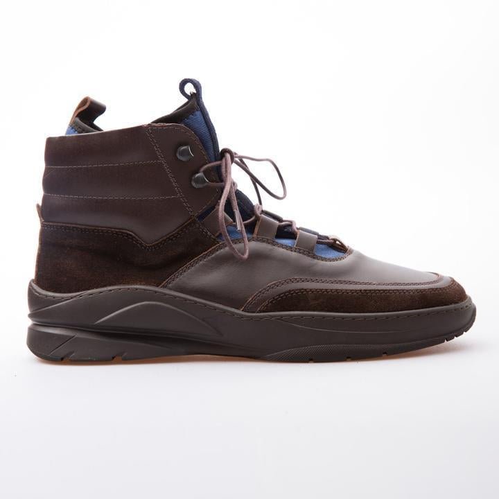 ELON - BROWN & BLUE - CALF LEATHER & NEOPRENE - jameswhite001