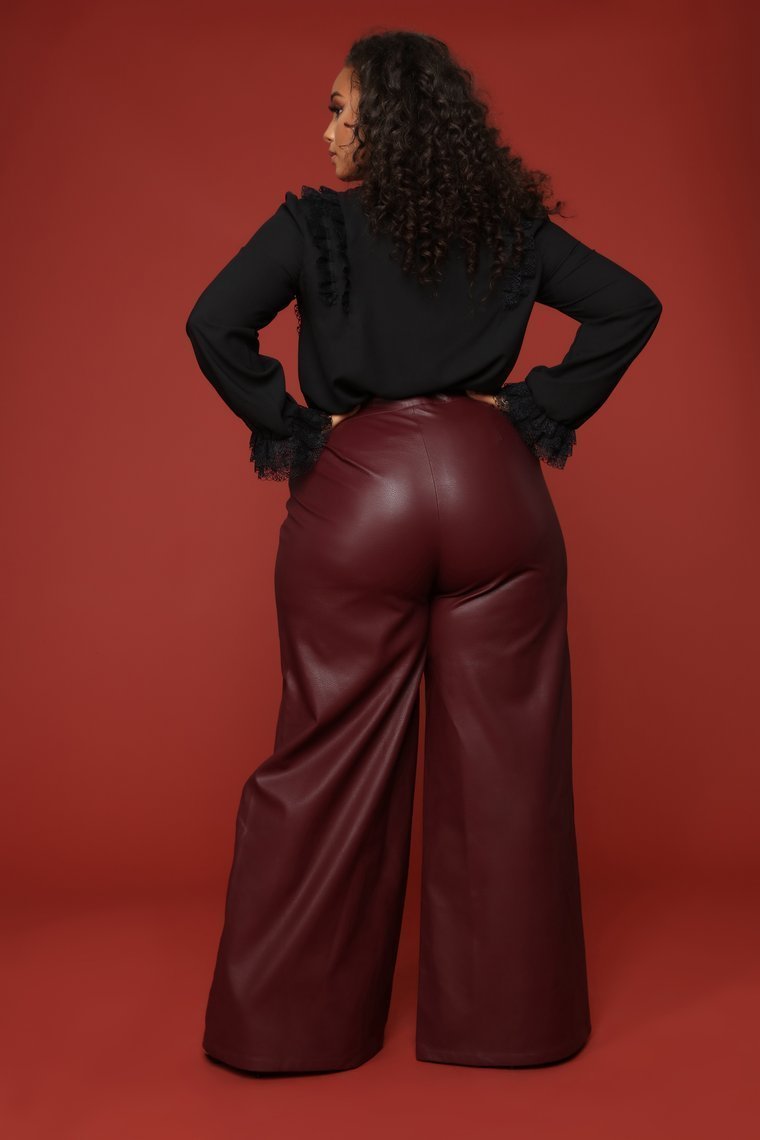 Emotional Gangster Trouser - Burgundy - jameswhite001