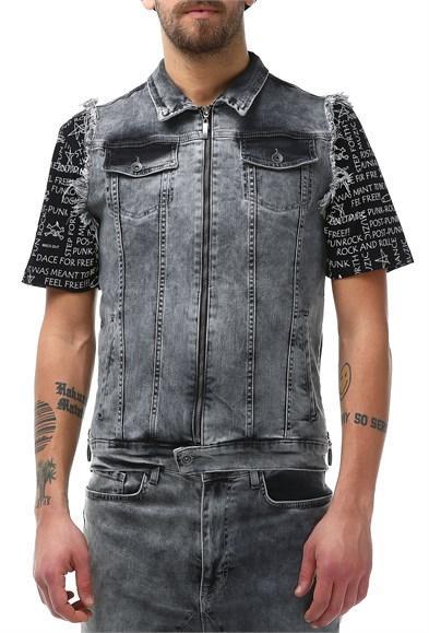 Erkek Cep Detaylı Kot Yelek - jameswhite001