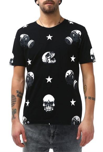 Erkek Kuru Kafa Baskılı T-Shirt - jameswhite001