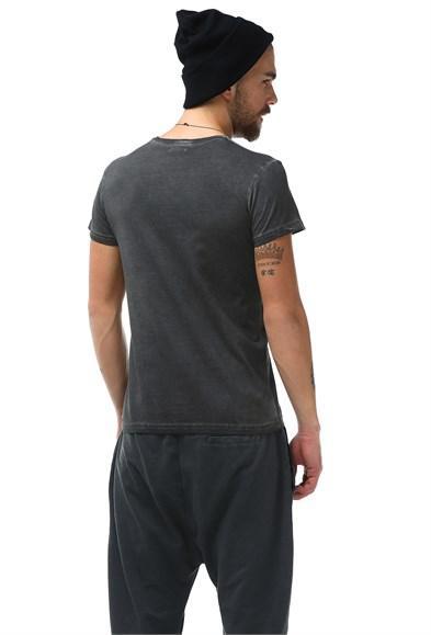 Erkek Kuru Kafa Detaylı Dijital Baskılı T-Shirt - jameswhite001