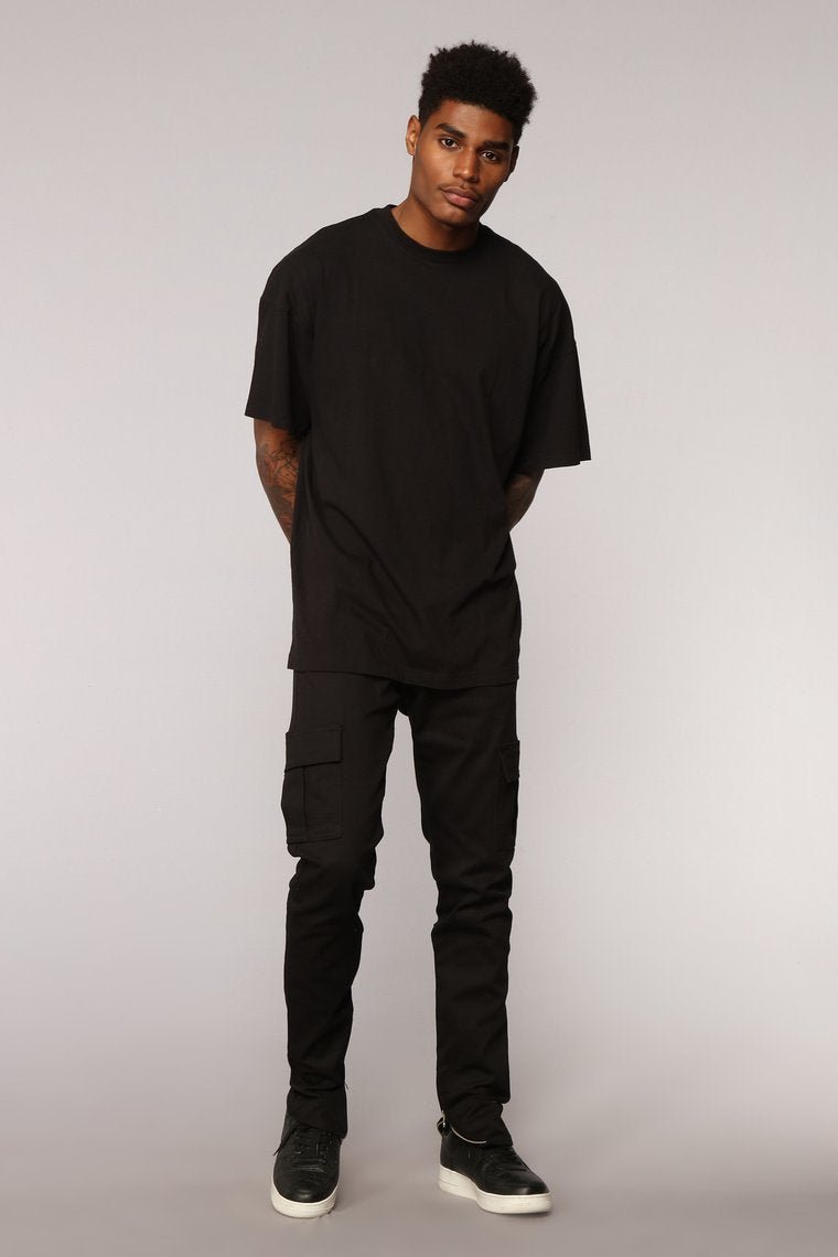 Essential Oversize Tee - Black - jameswhite001