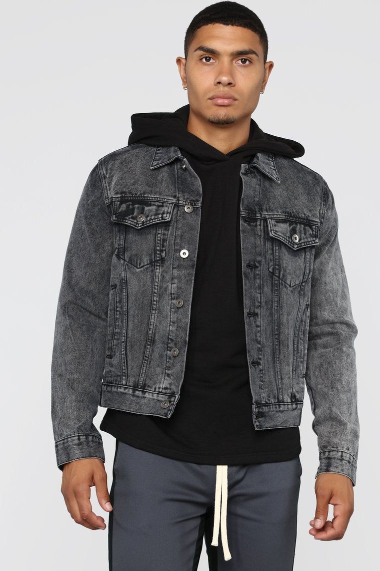 Evan Denim Jacket - Black - jameswhite001