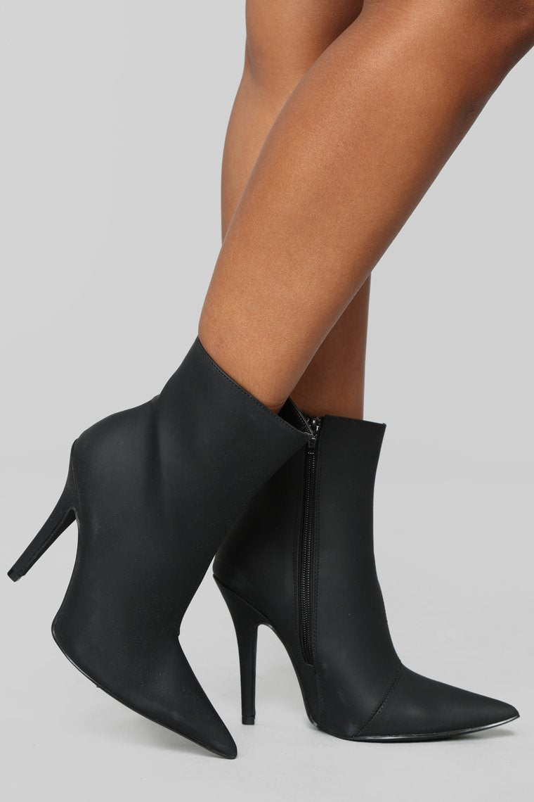 Every Little Thing I Do Heeled Bootie - Black - jameswhite001