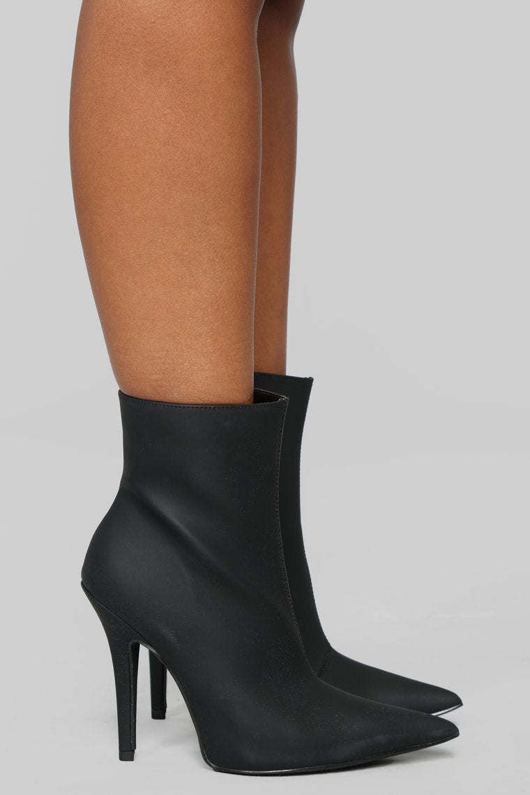 Every Little Thing I Do Heeled Bootie - Black - jameswhite001