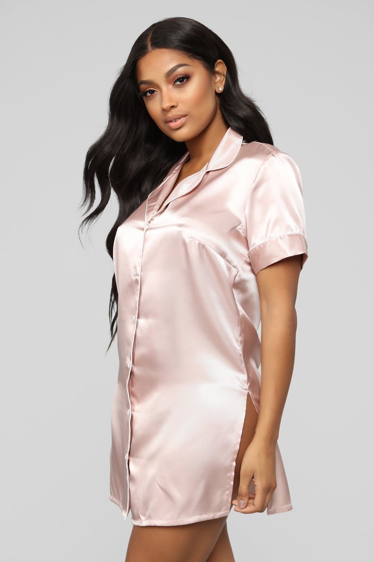 Every Night PJ Dress - Dusty Rose - jameswhite001