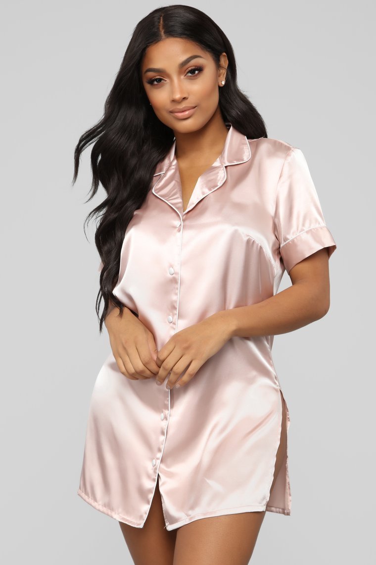 Every Night PJ Dress - Dusty Rose - jameswhite001