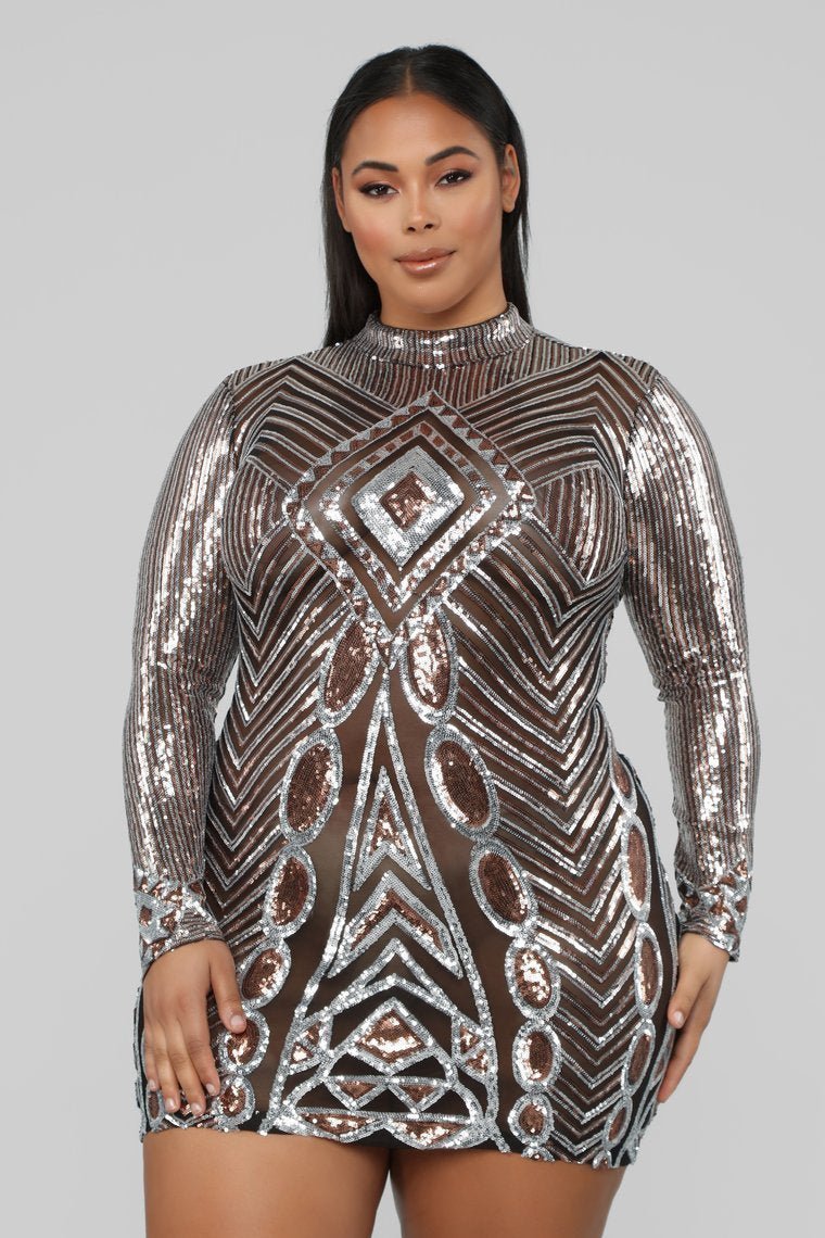 Everything Paid For Sequin Dress - Gold - jameswhite001