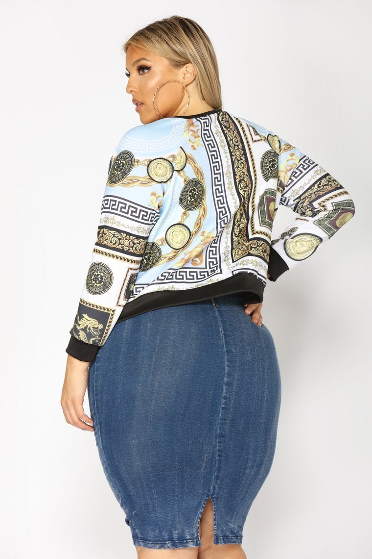 Extra Extra Jacket - Light Blue/Multi - jameswhite001