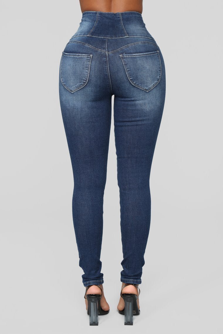 Eyes On You Skinny Jeans - Dark Denim - jameswhite001