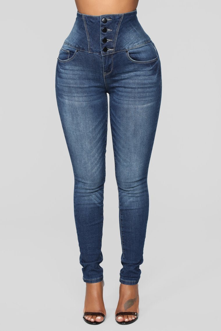 Eyes On You Skinny Jeans - Dark Denim - jameswhite001