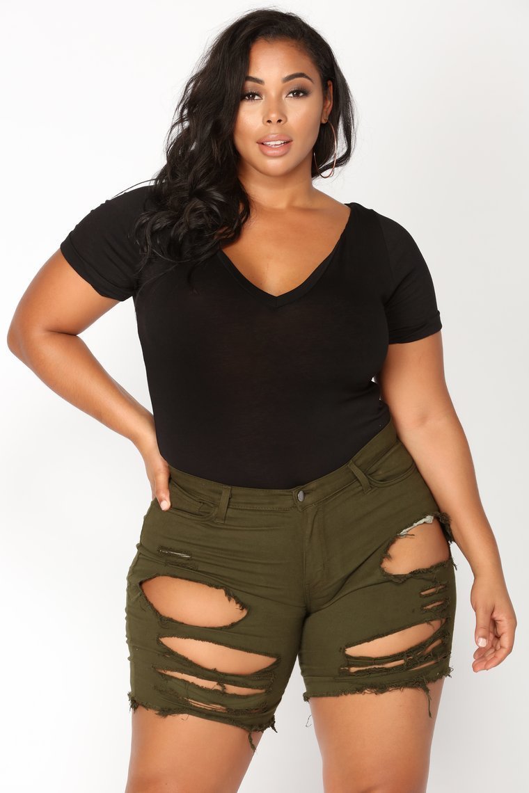 Favorite Tee Bodysuit - Black - jameswhite001