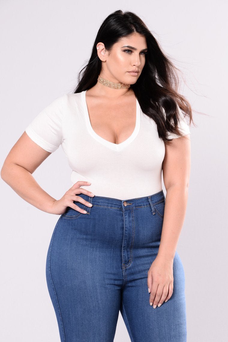 Favorite Tee Bodysuit - Ivory - jameswhite001