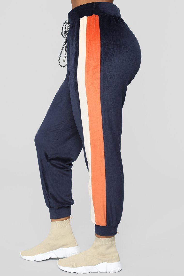 Feelin' Luxe Premium Velour Set - Navy - jameswhite001