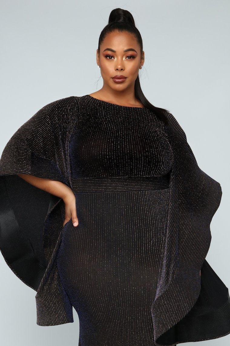 Feeling Intergalactic Maxi Dress - Black - jameswhite001