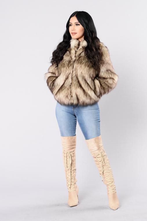 Fernanda Fur Coat - Natural - jameswhite001