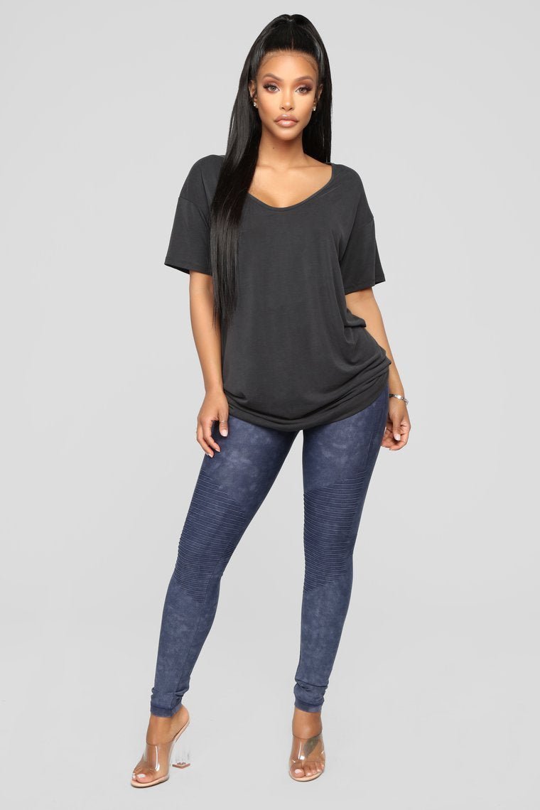 Fire In My Soul Seamless Leggings - Navy - jameswhite001