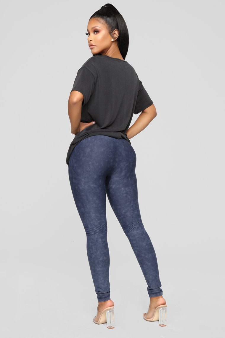 Fire In My Soul Seamless Leggings - Navy - jameswhite001