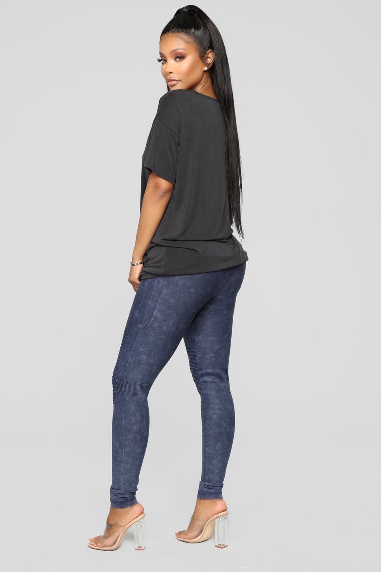 Fire In My Soul Seamless Leggings - Navy - jameswhite001