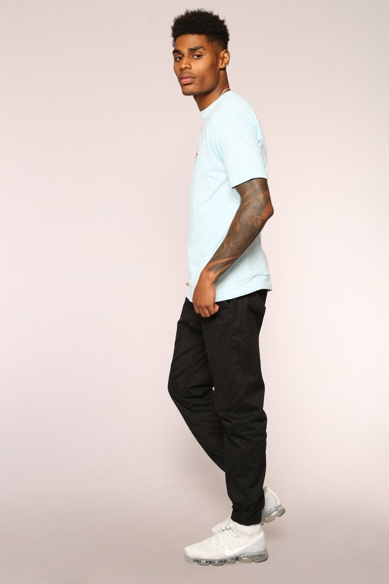 Flamingo Short Sleeve Tee - Blue - jameswhite001