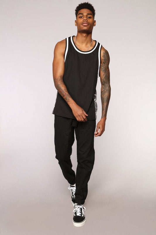 Frankie Tank - Black/White - jameswhite001
