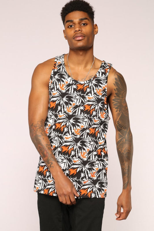 Franko Tank - Black/Orange - jameswhite001