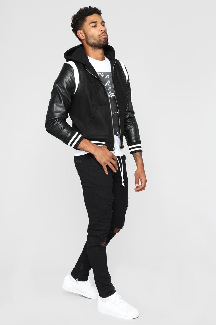 Friday Night Lights Varsity Jacket - Black - jameswhite001