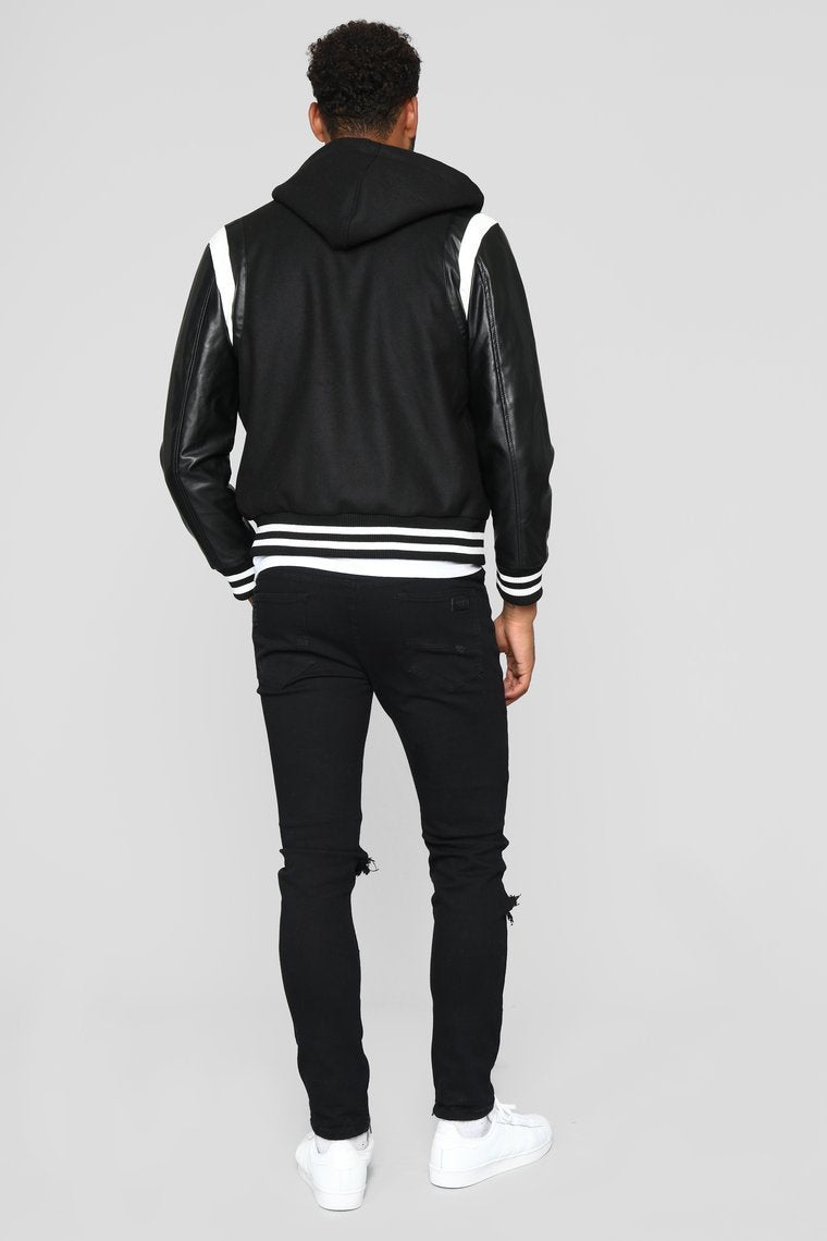 Friday Night Lights Varsity Jacket - Black - jameswhite001