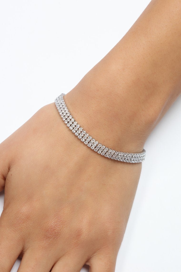 Front Rows Bracelet - Silver - jameswhite001