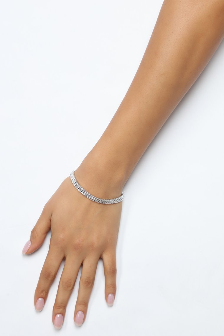 Front Rows Bracelet - Silver - jameswhite001