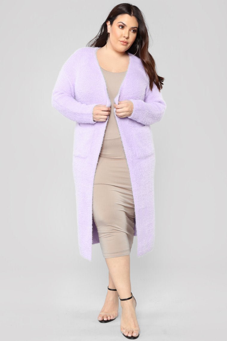 Fuzz Off Duster - Purple - jameswhite001