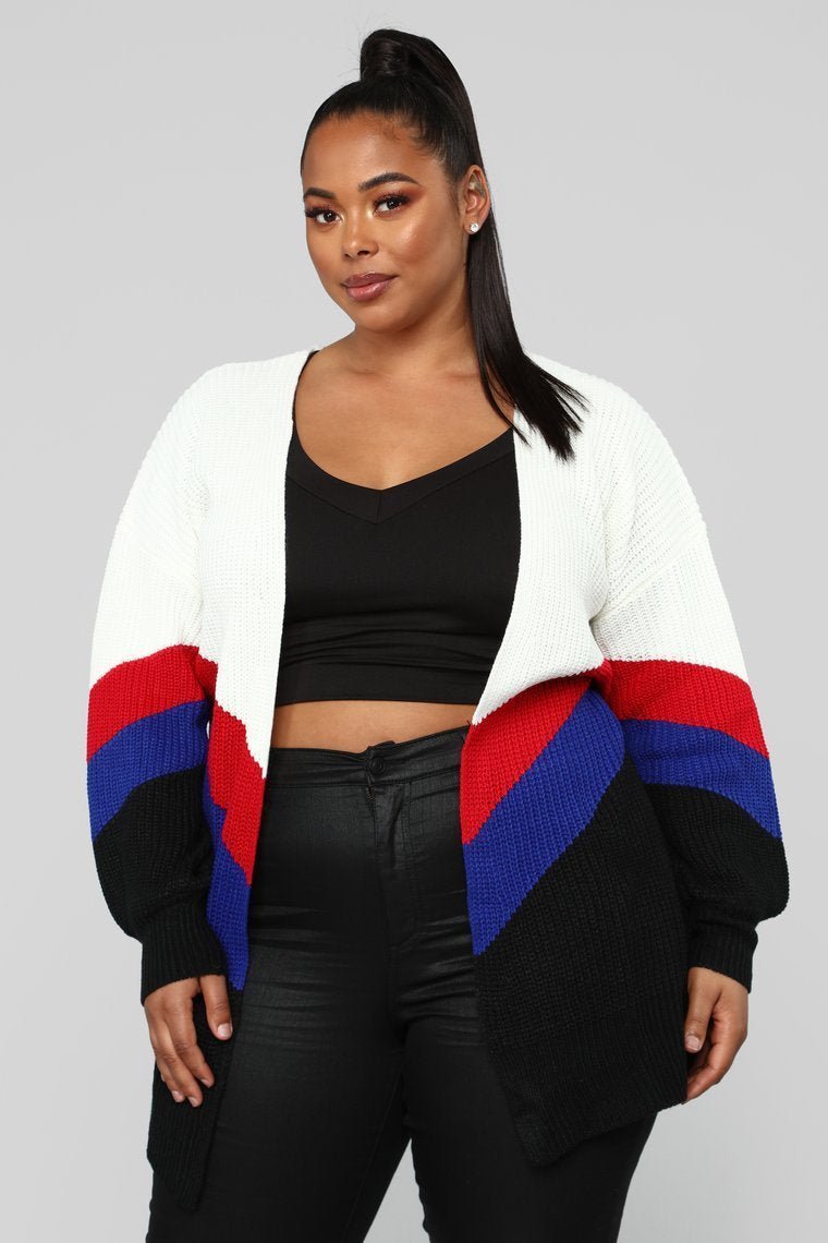Get Comfy Cardigan - Ivory/Combo - jameswhite001