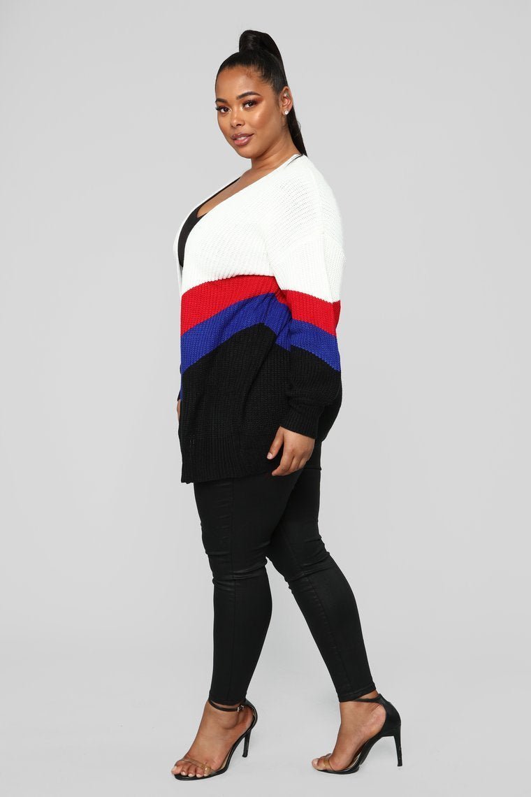 Get Comfy Cardigan - Ivory/Combo - jameswhite001