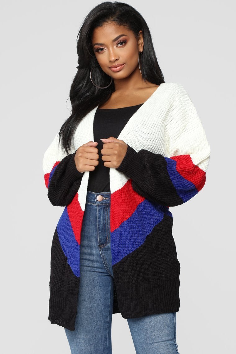 Get Comfy Cardigan - Ivory/Combo - jameswhite001