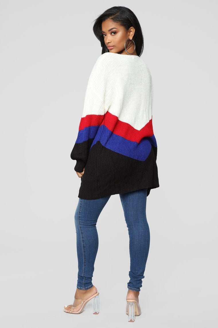 Get Comfy Cardigan - Ivory/Combo - jameswhite001