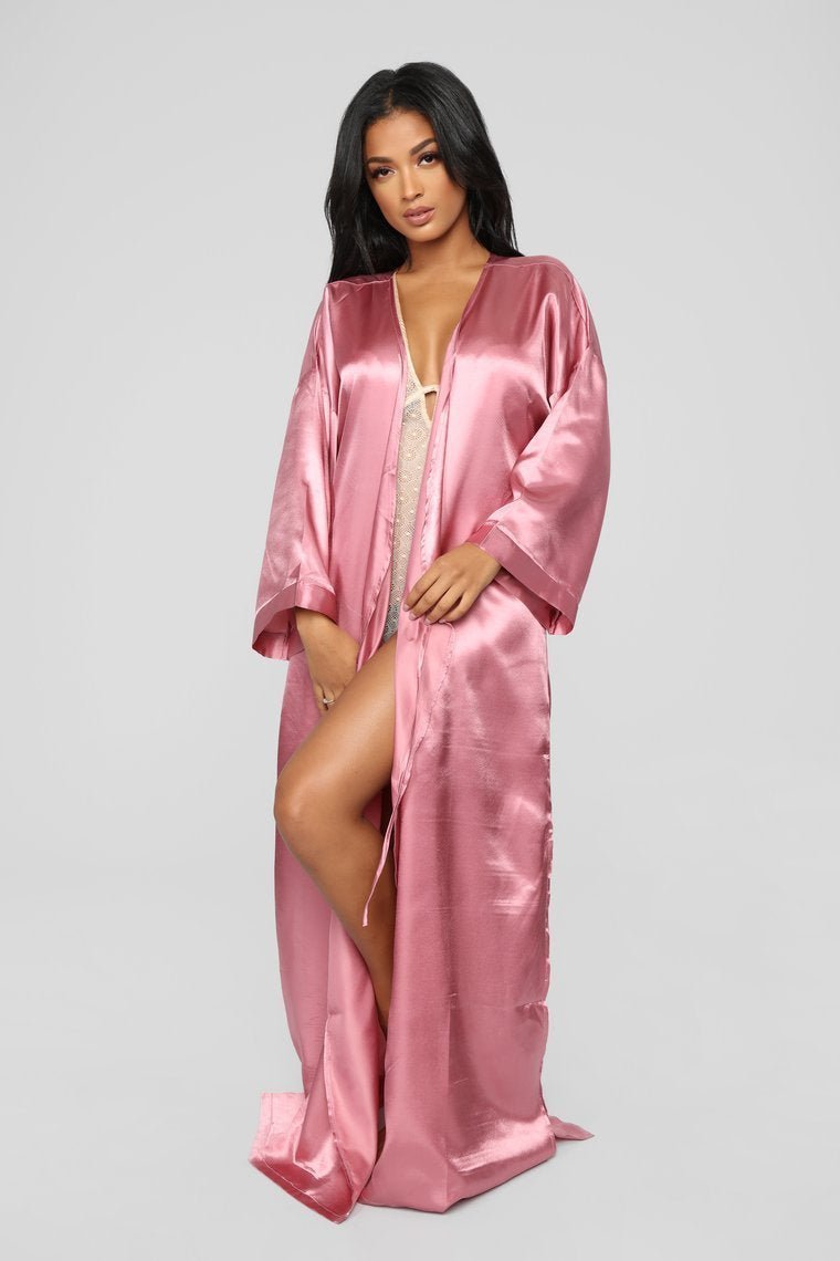 Getting Ready Robe - Dusty Rose - jameswhite001