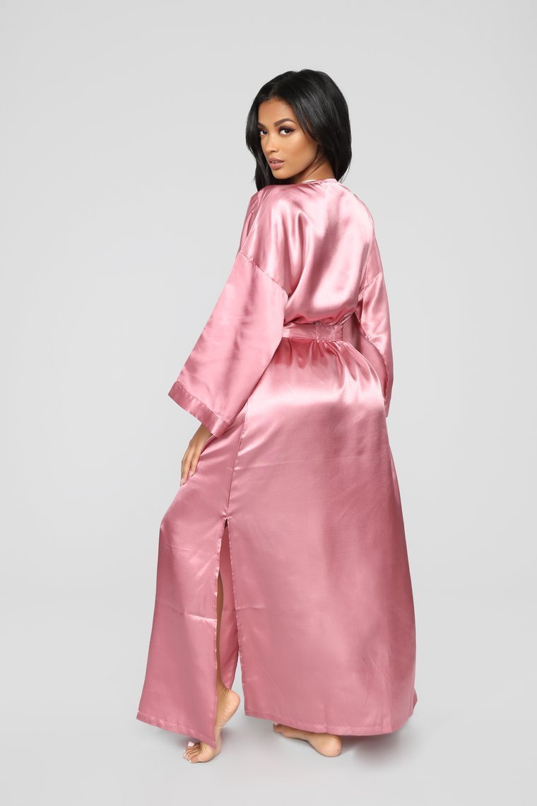 Getting Ready Robe - Dusty Rose - jameswhite001
