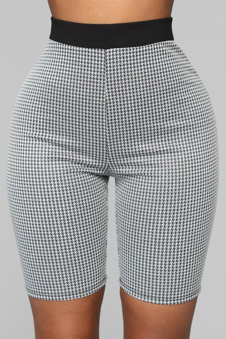 Gimme Me Print Houndstooth Short Set - Black/Combo - jameswhite001