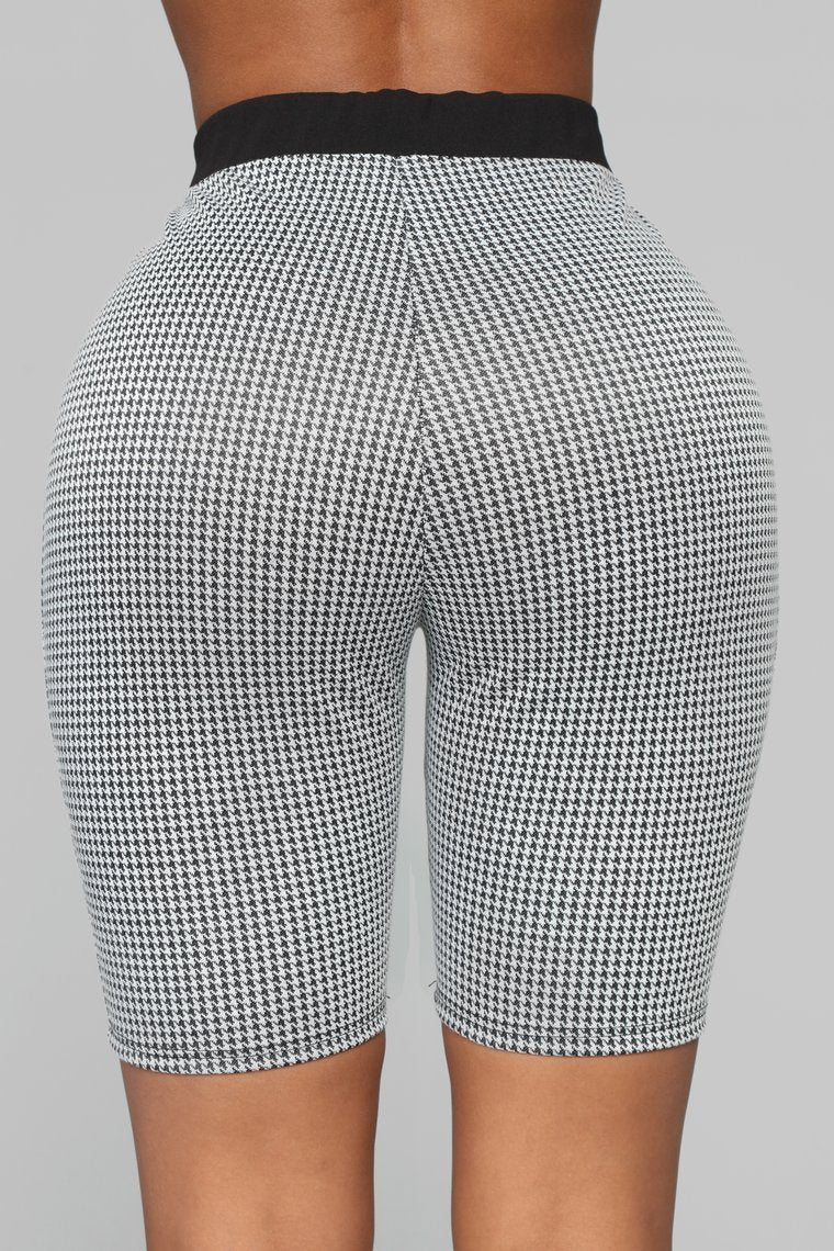Gimme Me Print Houndstooth Short Set - Black/Combo - jameswhite001