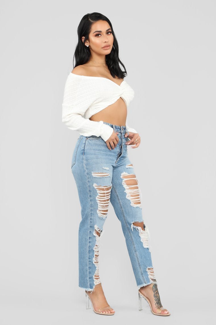 Girls Need Love Top - Ivory - jameswhite001