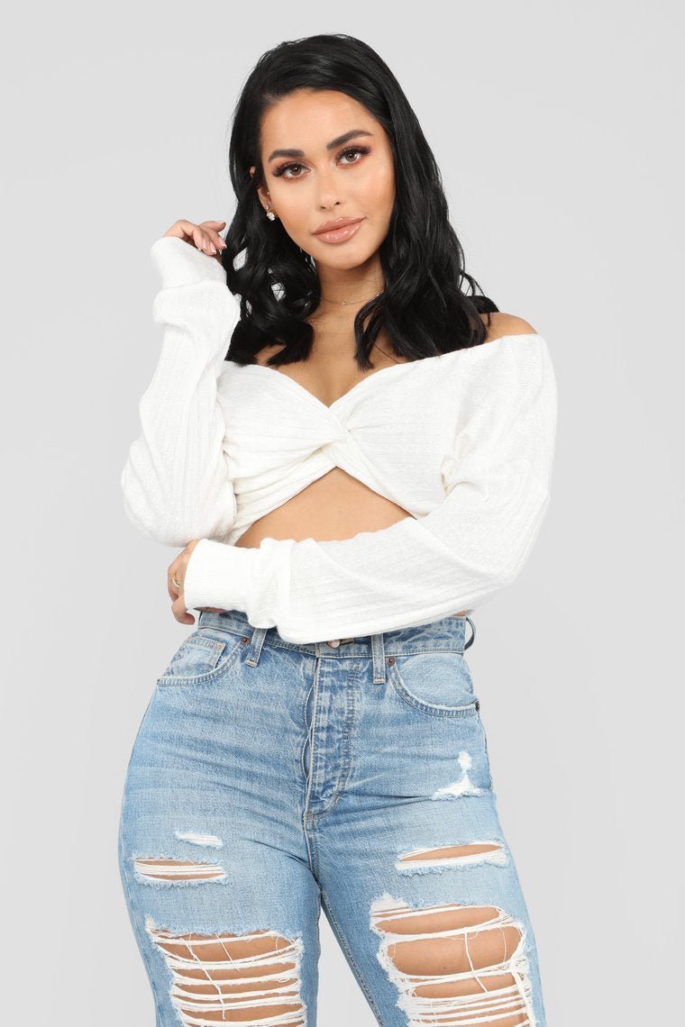 Girls Need Love Top - Ivory - jameswhite001